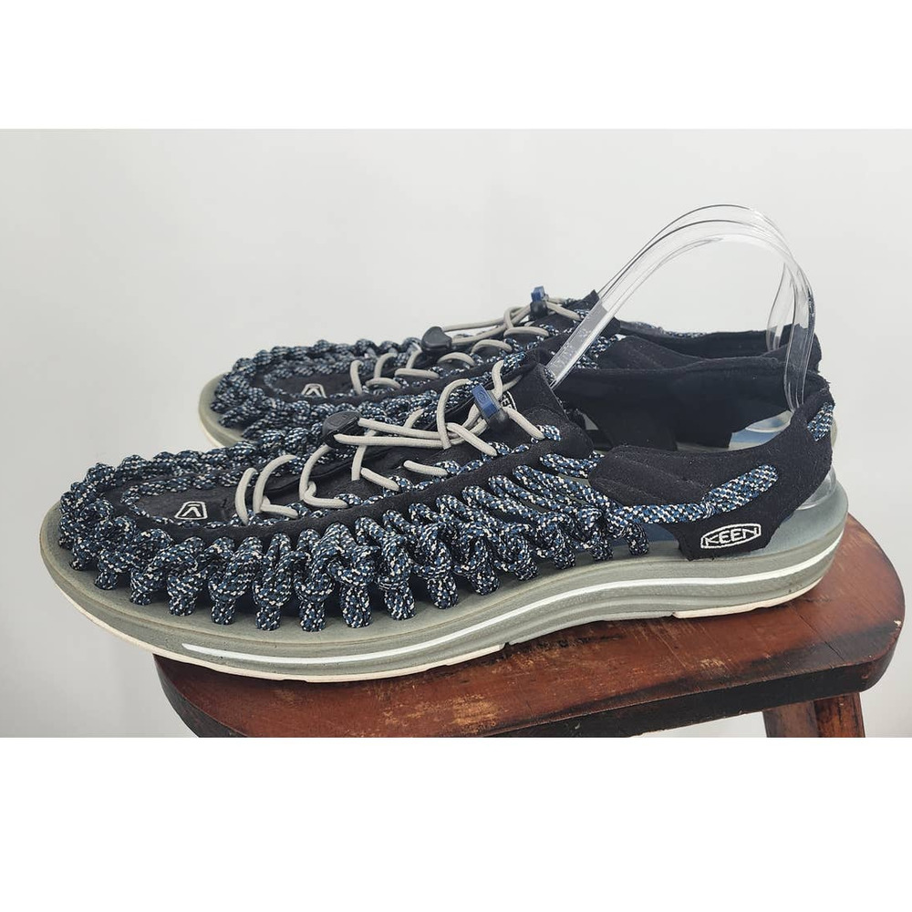 Men's Keen Uneek Active Blue‎ Sandals Cord Size 13 Outdoor Active Hiking